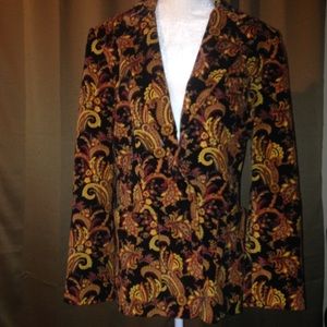 Harve Benard paisley fall style blazer jacket 12
